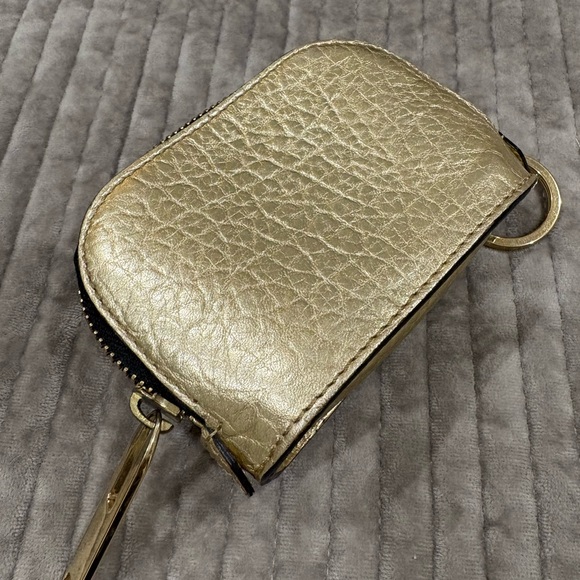 Burberry Black and Gold Leather Pouch - Picture 6 of 10